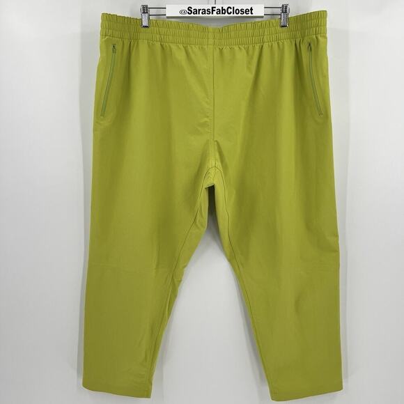 Outdoor Voices Rectrek Pants Green Apple Pull On Cropped Women’s Size XXXL NWT - Picture 2 of 9